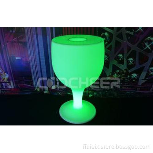 Remote Control LED Luminous Bar Table cup shape Plastic Bis